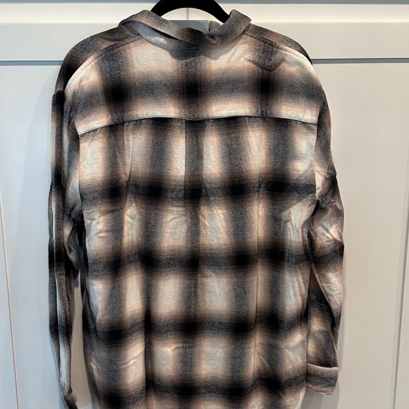 Like New Madewell Flannel Oversized Ex-Boyfriend Shirt in Robson Plaid, M - Picture 12 of 12